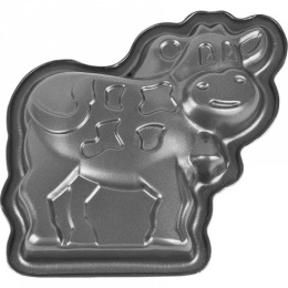 Форма для выпечки из углеродистой стали с антиприг. покрытием  Коровка 17,5х17,5см h-2,5см Valencia ВС-147А