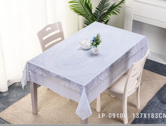 Клеенка - скатерть ажурная Lace 137х183см 10шт. в рулоне Grace LP-0910U