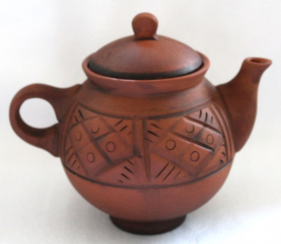 Чайник заварочный керамический (молочение) 0,6л Кунгурская керамика 120451