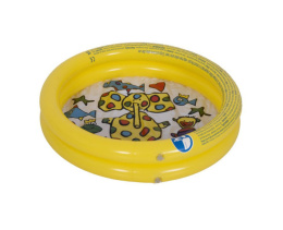 Бассейн надувной детский  46л 76х20см, из двух колец, заплатка для ремонта, от 1 до 3 лет Sunclub 16007/107407