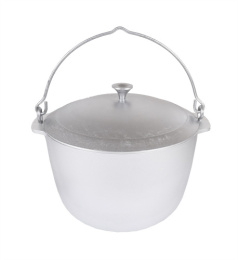 Котел походный алюминиевый литой 12л с крышкой Kukmara кп121