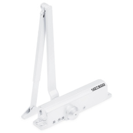 Доводчик дверной Notedo DC-030-130 DA+BC противоветровой, со складным рычагом, от 30 до 130кг, от -30 до +60 °С белый Notedo 40599