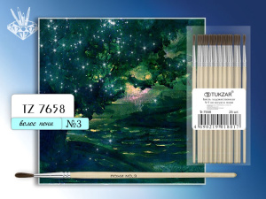 Кисть № 3 пони художественная TZ 7658