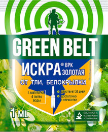 Искра Золотая  1мл ампула от тли, белокрылки Грин Бэлт 01-192/01-756