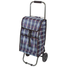 Тележка багажная с сумкой JX-D2 Клетка, до 30кг Рыжий кот 093576