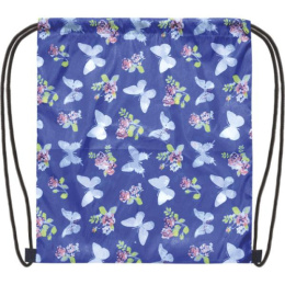 Сумка для обуви Attomex 35х40см Бабочки на синем фоне 7040739