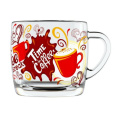 Кружка стеклянная 300мл Кофенечка Декостек 2134-Д