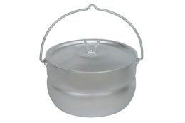 Котелок туристический алюминиевый  4,5л с крышкой металлическая ручка Калитва 19045