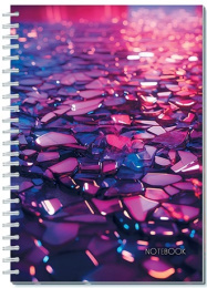 Книжка записная А5  60 листов Яркий винтаж, гребень С9855-06