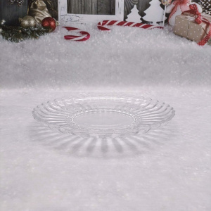 Ваза для фруктов хрустальная 295мм h-40мм Радужный Дом РД19963