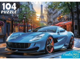Пазлы  104 элемента Шикарный автомобиль в Париже УК104-0203