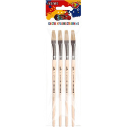 Кисть №16 щетина плоская живописная, деревянная ручка, Devente Cosmo 8073308