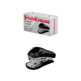 Степлер №10 15 листов ErichKrause Мини Compact Classic, черный 61733