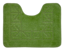 Коврик напольный для туалета U-type на латекс. основе  50х 60см толщина 11мм, зеленый Banyolin