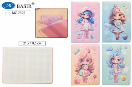 Блокнот А6  80 листов Кукла, ассорти МС-7392