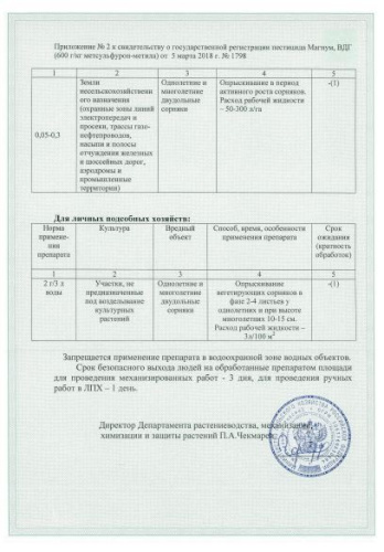 Магнум 2г защита от сорняков Avgust