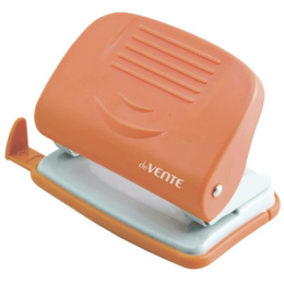 Дырокол  20 листов Devente Neon, пластиковый, с линейкой, оранжевый 4020330