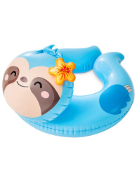 Круг для плавания надувной детский разъемный 58х55см Ленивец, от 3 до 6 лет Intex 59220NP