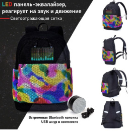 Рюкзак Seventeen радужный, с LED панелью и колонкой SVIB-RTJ-510M