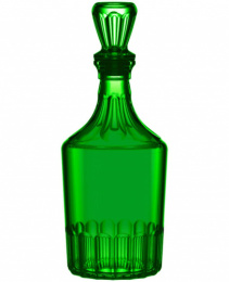 Графин - штоф стеклянный  500мл Цезарь Изумруд Декостек 1160-Н5