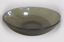 Тарелка стеклянная Basilico глубокая 190мм дымка Ca del Vetro 62070