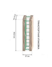 Арка садовая металлическая суперразборная 220х127х19,5см Простая узкая LDN