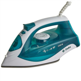 Утюг 2200Вт, керамическая подошва, белый с зеленым Delta DL-756