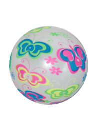 Мяч ПВХ 22см Бабочки, флуоресцентный, 60г, в ассортименте Наша Игрушка 649202