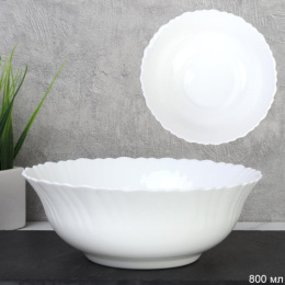 Салатник стеклокерамический 175мм/800мл Тюльпан Нов, белый White Lily NHW70 (white) LTW/745634