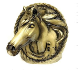 Копилка гипсовая Барельеф Конь бронза 29х22см Гарденвилл 462/1