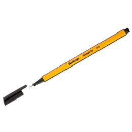 Ручка капилярная Berlingo Rapido, черная, 0,4мм, трехгранная CK_40100