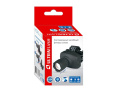 Фонарь налобный на батарейках светодиодный  1LED, Zoom, 3 режима работы, серый (АААх3) Ultraflash LED5354