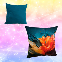 Подушка 40х40см габардин, поплин Фламенко ДомВелл 