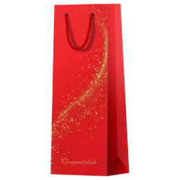 Пакет подарочный бумажный для бутылки 12х36х8,5см Meshu Special Gift Бутылка MS_66261