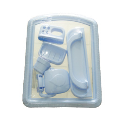 Набор для ванной комнаты с зеркалом Алиса 7 предметов голубой Comfort life
 101-105-07-02