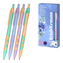 Ручка шариковая автоматическая ErichKrause ХR-30 Matic & Grip Pastel Bloom, синяя 0,7мм 61084