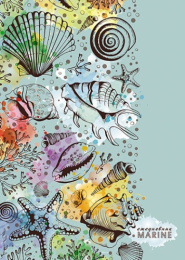 Ежедневник недатированный А5 128 листов Ракушки С1375-97