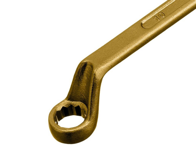 Ключ накидной 8х10мм желтый цинк Сибртех 14614