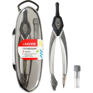 Готовальня  2 предмета Devente, серебристый с серым 5093501