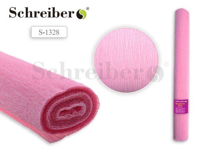 Бумага крепированная 50х250см нежно-розовая S 1328