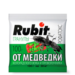 Рофатокс  100г гранулы от медведки, проволочника и колорадского жука Rubit