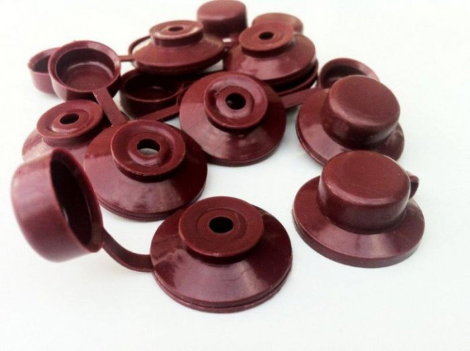 Колпачок кровельный с шайбой (бордо) 079-24