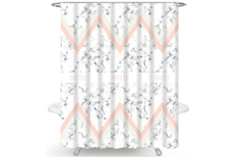 Штора для ванной полиэстер 180х180см 12 колец Gini AC-17-01