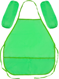 Фартук для труда с нарукавниками зеленый ФН-1697
