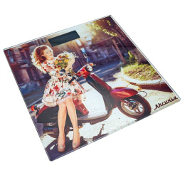 Весы напольные электронные стеклянные, до 180кг, Джульетта Аксинья КС-6012