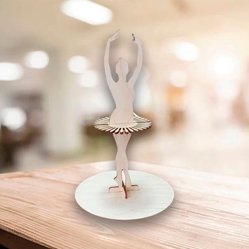 Салфетница экошпон 145х145х26мм Балерина ДомВуд Ф410