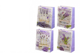 Пакет подарочный бумажный 18х23х10см Лаванда, ассорти МС-5635