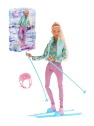 Кукла 29,5 см Зимний спорт, с аксессуарами 5 предметов, в коробке Defa Lucy 8520b/804844