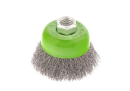Крацовка для угловой шлифовальной машины  65мм, М14, (чашка) из витой проволоки Сибртех 746037