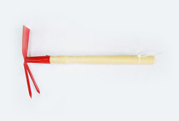 Мотыжка комбинированная 2 зуба + прямая часть деревянная ручка, МК2 Инструм-Агро 010909